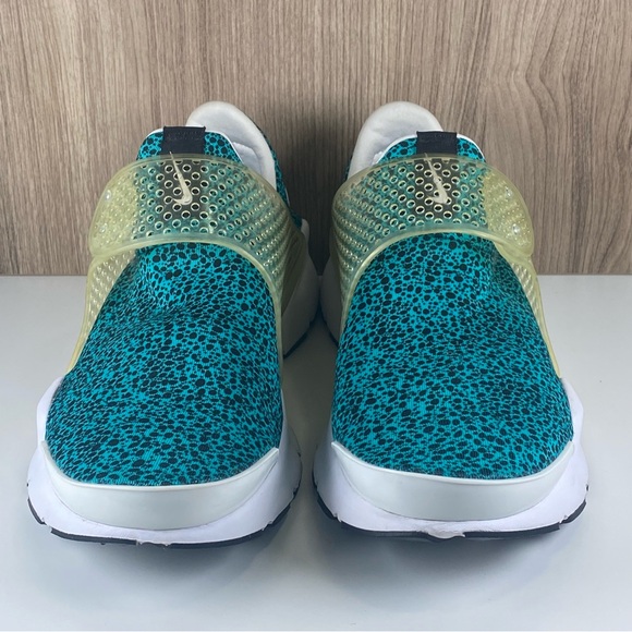 Nike Sock Dart Safari Turbo Green White Running Shoe 942198-300 Men's Size 8 - Picture 2 of 9